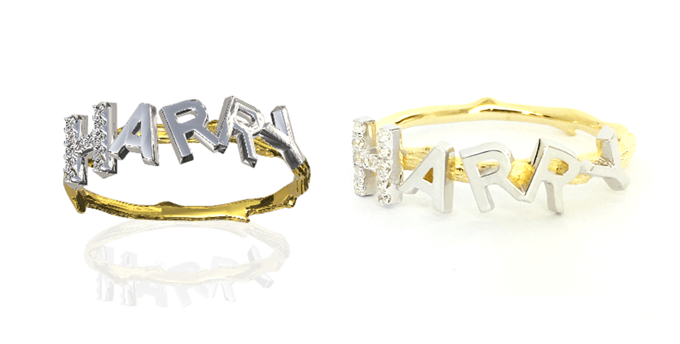 RingItOn personalised jewellery example